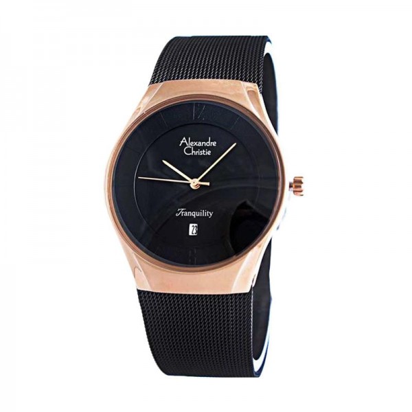 Alexandre Christie AC 8331 Rosegold Black Man MDBBRBA